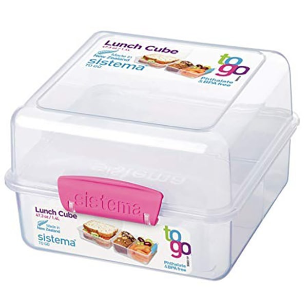 Sistema 1.4 litre Lunch Cube clear