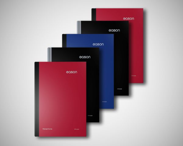 Eason A4 160Pg 5Pk Hardback 70Gsm (Black/Blue/Red) (pack of 5)