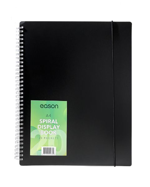 EASON A4 TWIN WIRE DISPLAY BOOK 20 POCKET