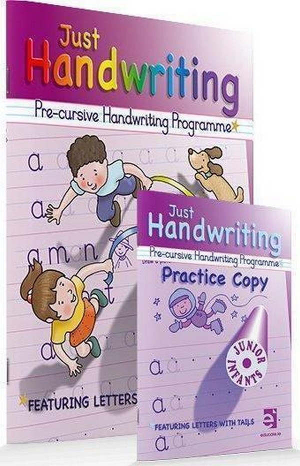 Just Handwriting  Junior Infants Pre Cursive book & practice