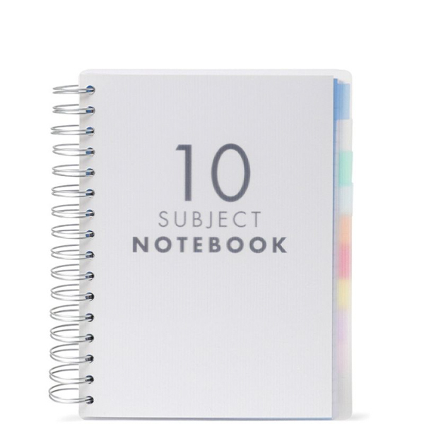 ##Paperchase A5 10 Subject Translucent Notebook##