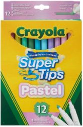 Crayola Supertips Pastel 12Pc