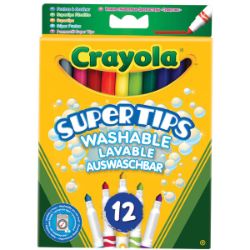 Crayola Supertips Washable Markers 12Pc