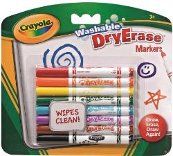Crayola Dry Erase Washable Markers 8Pc