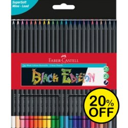 Faber Castell Colour Pencils Black Edition 24X