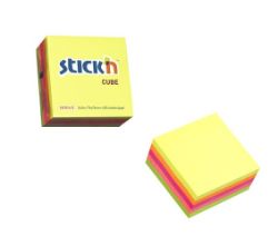 StickN S/Adh Neon Cube 76X76 400Sht