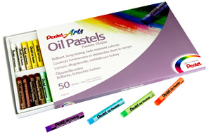 Pentel Oil Pastel 50 Piece Colour Set
