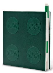 Lego Locking Notebook with Gel Pen - Green