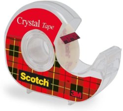 ##Scotch Crystal Tape On Disp 19Mmx25M Red##