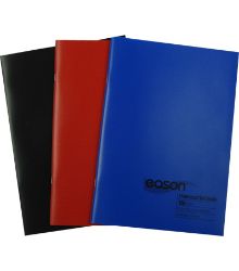 EASON 3PK A4 PP 120 PAGE MANUSCRIPT BOOK (BLACK/BLUE/RED)