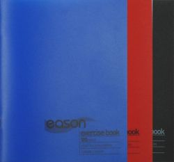 Eason 120 Page Exercise Copy PP 5 Pack (Blue/Red/Black)