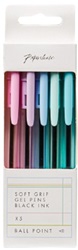 ##Paperchase Pastel Grip Ball Pens - Pack Of 5##