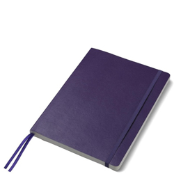 ##Paperchase Agenzio Large Soft Cover Ruled Notebook -Auberg