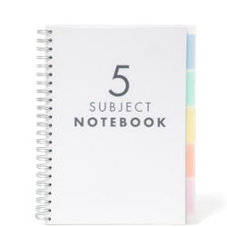##Paperchase A4 5 Subject Notebook##