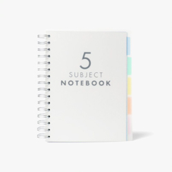 ##Paperchase A5 5 Subject Translucent Notebook##