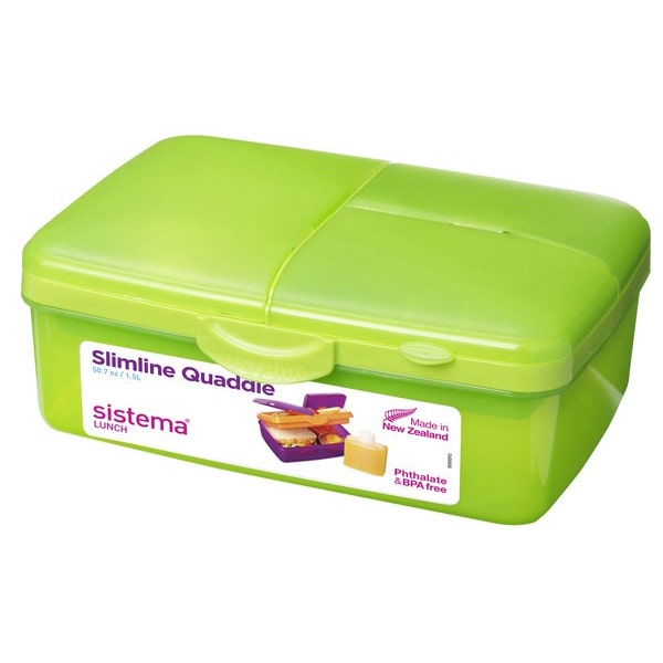 Sistema Slimline Quaddie Lunchbox Bright colours
