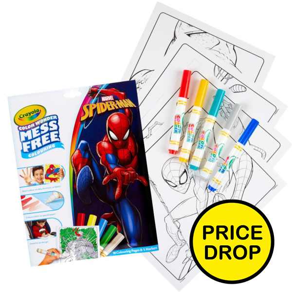 Crayola Spiderman Colour Wonder - Colouring Book