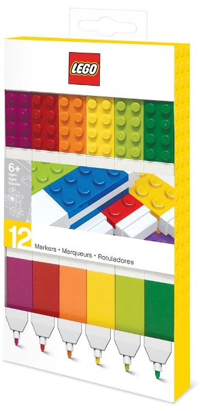 Lego Markers - 12 Pcs