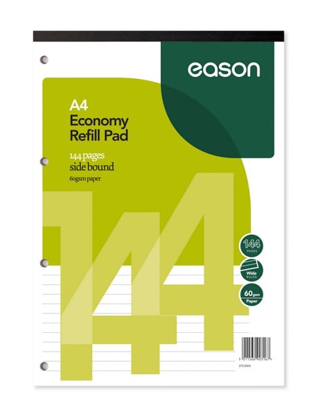EASON A4 PAD SIDE BOUND 144PGS 60GSM (pack of 5)
