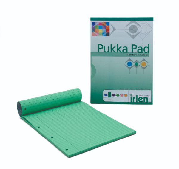 Pukka Irlen A4 Coloured Refill Pad (Green)