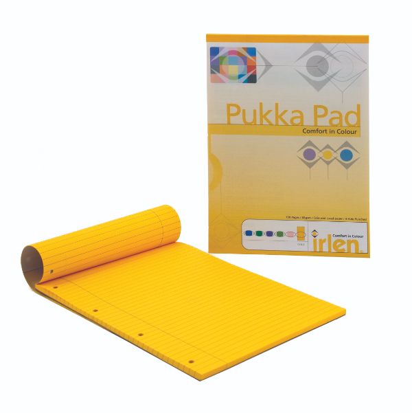 Pukka Irlen A4 Coloured Refill Pad (Gold)