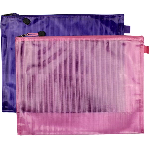 Eason 2 Pack B4 Pink/Purple Mesh Bag - Half Price Offer