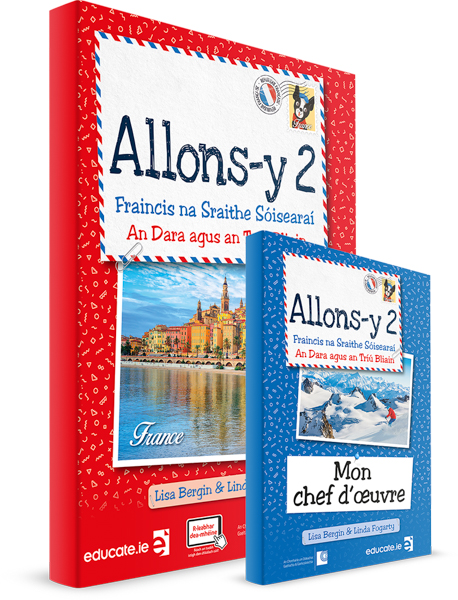 Allonsy 2 Gaeilge Edition Textbook Mon chef d oeuvre Book &