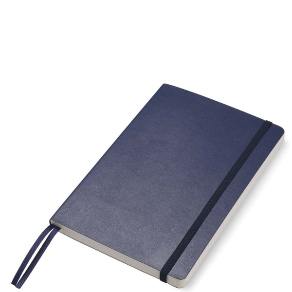 ##Paperchase Agenzio Medium Soft Cover Ruled Notebook - Midn