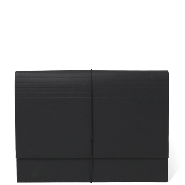 Paperchase Black Slim Expanding Folder