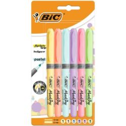 BIC Highlighter Grip Pastel BL6