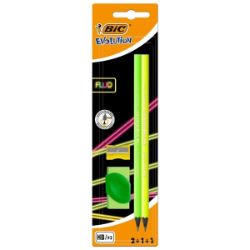 Bic Evo Fluo +1 Eraser and Sharpener