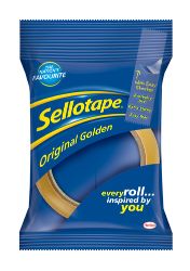 SELLOTAPE GOLD 18mm X 66m CARDED