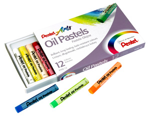 Pentel Oil Pastel 12 Piece Colour Set