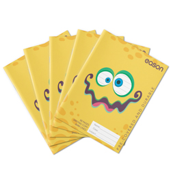Eason 88Pg Durable Writing Copy YELLOW MONSTER (pack of 5)
