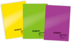 EASON 3PK A4 PP 120 PAGE EXERCISE BOOK (PURPLE/YELLOW/GREEN)