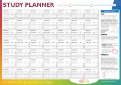 Inspire Ed - A2 Study Wall Planner (Twin Pack)