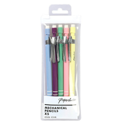 Paperchase Pastel Mechanical Pencils - Pack Of 5