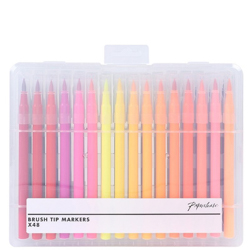 Paperchase Brush Felt Tip Pens - Set Of 48