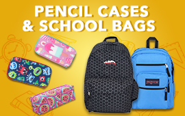 Pencil cases and School Bags available to buy at easonschoolbooks.com