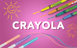 Crayola available at easonschoolboks including Twistables and pencils