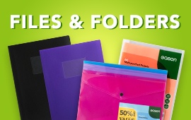 Shop files and folders at easonschoolbooks.com. Next day delivery when ordered before 12pm.